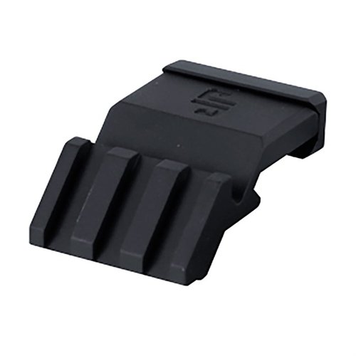 L'adattatore offset a 45 gradi J P ENTERPRISES consente un montaggio rapido e preciso di accessori picatinny, garantendo massima accuratezza e versatilità per tiratori mancini e destri.