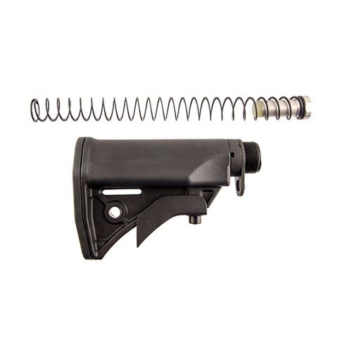 Il sistema di stock LWRC UCIW riduce la lunghezza del tuo AR di un pollice, è leggero, offre regolazioni facili e punti di attacco per slinga integrati.