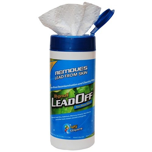 Leadoff Wipes rimuovono piombo e metalli pesanti tossici da pelle e superfici senza sostanze chimiche aggressive, sicuri per tutta la famiglia e ideali dopo l'uso di armi.