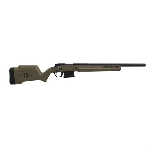 Il Magpul Remington 700 Hunter Stock offre ergonomia migliorata, lunghezza di trazione e altezza del calcio regolabili, compatibile con M-LOK e senza bisogno di bedding.