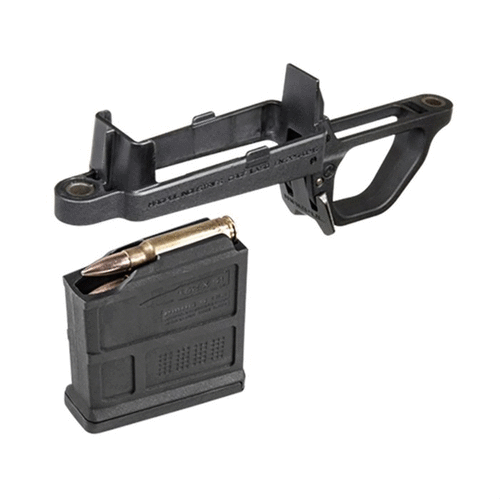 Il Magpul Bolt Action Magazine Well è una soluzione drop-in per il Remington 700 Hunter Stock, che consente di aggiungere un caricatore a scatola rimovibile senza modifiche.