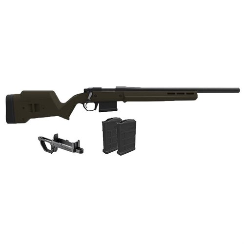 Il set Magpul Remington 700 Hunter offre un calcio regolabile, compatibilità M-LOK e due caricatori PMAG 10 7.62 AC, ideale per prestazioni elevate.