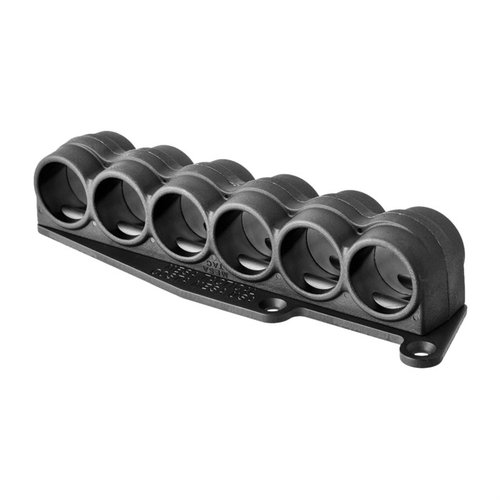 Il SURESHELL POLYMER SHOTSHELL CARRIER offre un design robusto e leggero, con un sistema di montaggio sicuro per un facile accesso ai colpi da 12GA.