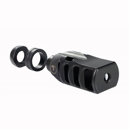 Il compensatore Ultradyne Pegasus 6.5 Creedmoor riduce il rinculo, migliora la stabilità del tiro e si adatta a canne con filettatura 5/8-24.