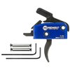 Il grilletto curvo drop-in di Midwest Industries per AR-15 offre un peso di 3.5 lb, un'installazione semplice e un'ottima precisione con un reset rapido.