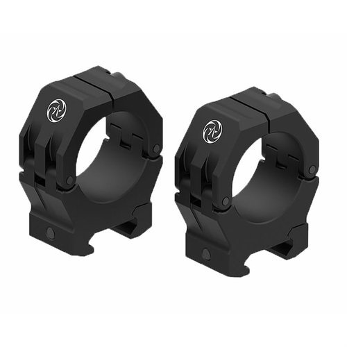 Le M-BRACE Scope Rings offrono un eccellente ritorno allo zero, realizzate in alluminio 7075 CNC, compatibili con rotaie Picatinny e disponibili in diverse misure.