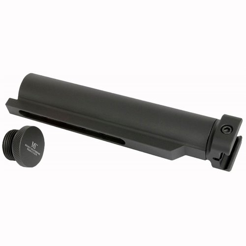 L'adattatore Stock Tube di Midwest Industries offre un design compatto, realizzato in alluminio 6061, con compartimento impermeabile e regolazione a 6 posizioni.
