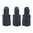 MAGPUL Original Assist per caricatore H&K MP5 9mm Luger, nero, confezione da 3