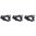 RANGER PLATE 5.56X45 per caricatore AR-15 USGI 30 colpi, nero, confezione da 3