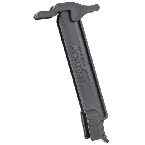 Loader leggero e resistente per caricare rapidamente i caricatori AR-15/M16 in meno di 13 secondi, accetta clip da 10 colpi e offre un'impugnatura antiscivolo.