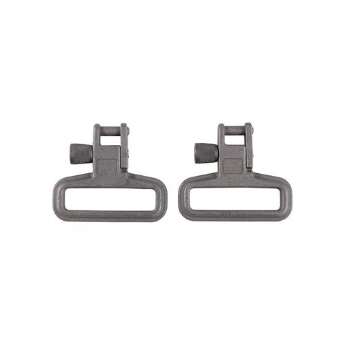 I ganci per cinghia SLING SWIVELS 1-1/4" sono realizzati in acciaio resistente, con finitura Mil-Spec phosphate e sistema di rilascio rapido, disponibili in coppia.