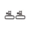 I ganci per cinghia SLING SWIVELS 1-1/4" sono realizzati in acciaio resistente, con finitura Mil-Spec phosphate e sistema di rilascio rapido, disponibili in coppia.
