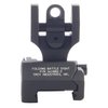 Mirino posteriore AR-15 TROY INDUSTRIES, robusto e ripiegabile, offre backup sicuro e preciso, compatibile con feritoie standard, facile da installare.
