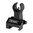 Alzo anteriore ribaltabile stile HK 1,3" alluminio nero