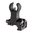 Alzo anteriore ribaltabile stile HK 1,3" alluminio nero