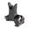 Mirino anteriore ribaltabile 1.34" in alluminio nero