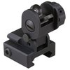 AR-15 alzo posteriore pieghevole standard di riserva in ferro, nero