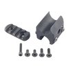 Il clamp in alluminio leggero fissa il tubo del caricatore esteso e offre una guida Picatinny per accessori, garantendo un montaggio robusto e sicuro.