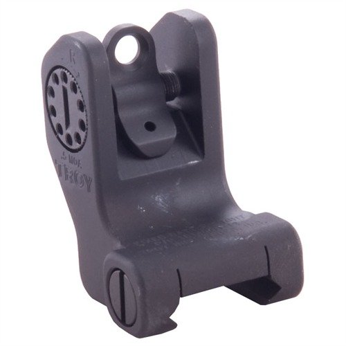Mirino posteriore fisso AR-15 TROY INDUSTRIES offre precisione, robustezza e installazione rapida su rail Picatinny, senza ritardi nella transizione dall'ottica principale.