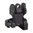 AR-15 mirino posteriore pieghevole regolabile al trizio stile HK nero