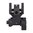 AR-15 mirino posteriore pieghevole regolabile al trizio stile HK nero