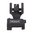 AR-15 mirino posteriore pieghevole regolabile al trizio stile HK nero
