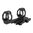 Montatura cantilever 30 mm 0 MOA 2" nera