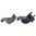 AR-15 Set mirini offset per transizione rapida, nero