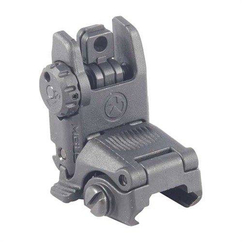Mirino posteriore MBUS GEN 2 di MAGPUL offre un design a basso profilo, meccanismo di rilascio ambidestro e due aperture per una mira precisa e rapida.