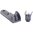 RUGER 10/22 Mirini ad apertura TSR200 stile GI Set, nero