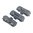 Piastra di fondo L-PLATE 5.56X45 per caricatore USGI 30RD AR-15 BLK 3/PK