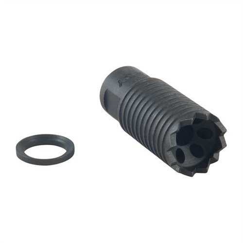 Il freno di bocca AR .308 Claymore dirige il rumore e il blast in avanti, riducendo il rinculo e la polvere, con un design versatile e umoristico.