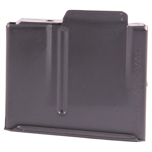 Caricatore AICS 308 Winchester in acciaio trattato, finitura in Teflon nera, compatibile con fucili AICS, alimentazione fluida e affidabile.