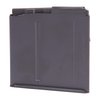 Caricatore AICS Long Action 5 colpi per .338 Lapua, in acciaio trattato, finitura Teflon nera, compatibile con diverse lunghezze di cartucce per un'alimentazione affidabile.