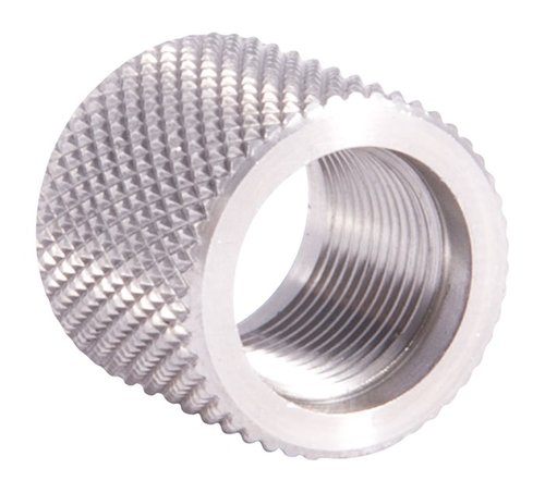 .720 STANDARD THREAD PROTECTOR 1/2-28 in acciaio inox protegge i filetti del tuo fucile da danni, con design antiscivolo per un'installazione rapida e facile.