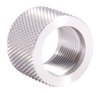 .920 BULL THREAD PROTECTOR 5/8-24 in acciaio inossidabile protegge i filetti della canna del tuo fucile, facile da installare e rimuovere grazie al design con impugnatura.