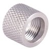 I PISTOL THREAD PROTECTORS in acciaio inox con esterno zigrinato proteggono le filettature della canna e facilitano il cambio dei dispositivi di bocca.