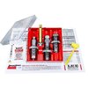 Il set di 3 die PACESETTER per 25-06 Remington include Full Length Sizing Die, Bullet Seating Die e Factory Crimp Die, perfetto per tutte le presse di ricarica 7/8"-14.
