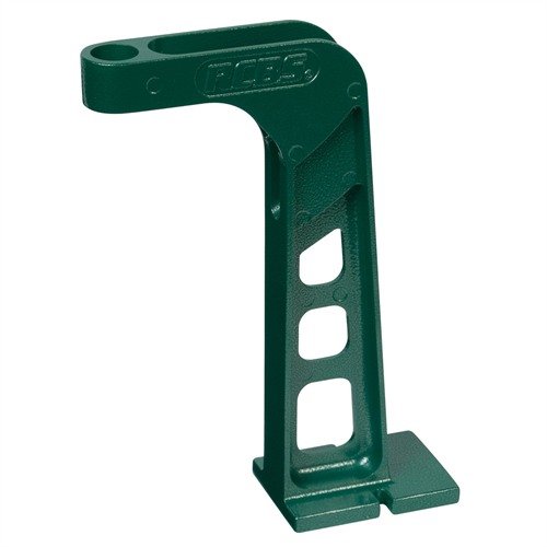 Il supporto ADVANCED POWDER MEASURE STAND di RCBS solleva le misure di polvere di 9-1/2", offrendo spazio per bilance e blocchi di cartucce, facile da fissare.