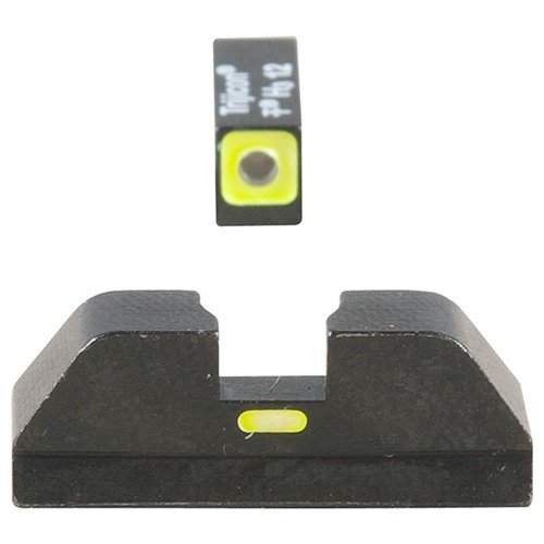 Le mire Ameriglo CAP offrono un inserto tritio verde per un rapido allineamento e una finitura nera resistente alla corrosione, perfette per i modelli Glock.