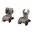 AR-15 Set mirino anteriore flip-up stile HK Dark Earth