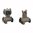 Set di mirini ribaltabili per AR-15 Dark Earth