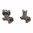 Set di mirini ribaltabili per AR-15 Dark Earth