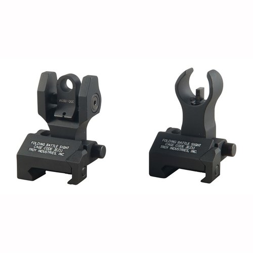 I mirini AR-15 HK-Style offrono un backup sicuro con design pieghevole, protezione robusta e punti di mira illuminati in Tritium per precisione in condizioni di scarsa luce.