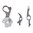 Set innesco per porto occulto, argento