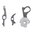 Set innesco per porto occulto, argento