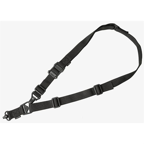 L'MS3 GEN2 Single QD offre un cambio rapido tra modalità one-point e two-point, con materiali resistenti e regolazione facile per ogni tipo di corpo.