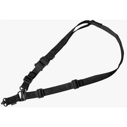 LMS4 GEN2 DUAL QD SLING di MAGPUL offre un sistema convertibile da due a un punto, con attacchi QD per una maggiore versatilità e comodità.