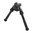 Bipiede a sgancio rapido Picatinny PSR altezza standard nero