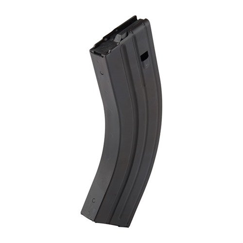 Caricatore AR-15 30RD in acciaio inox, resistente e affidabile, con follower anti-tilt in polimero e finitura nera opaca per operazioni stealth.